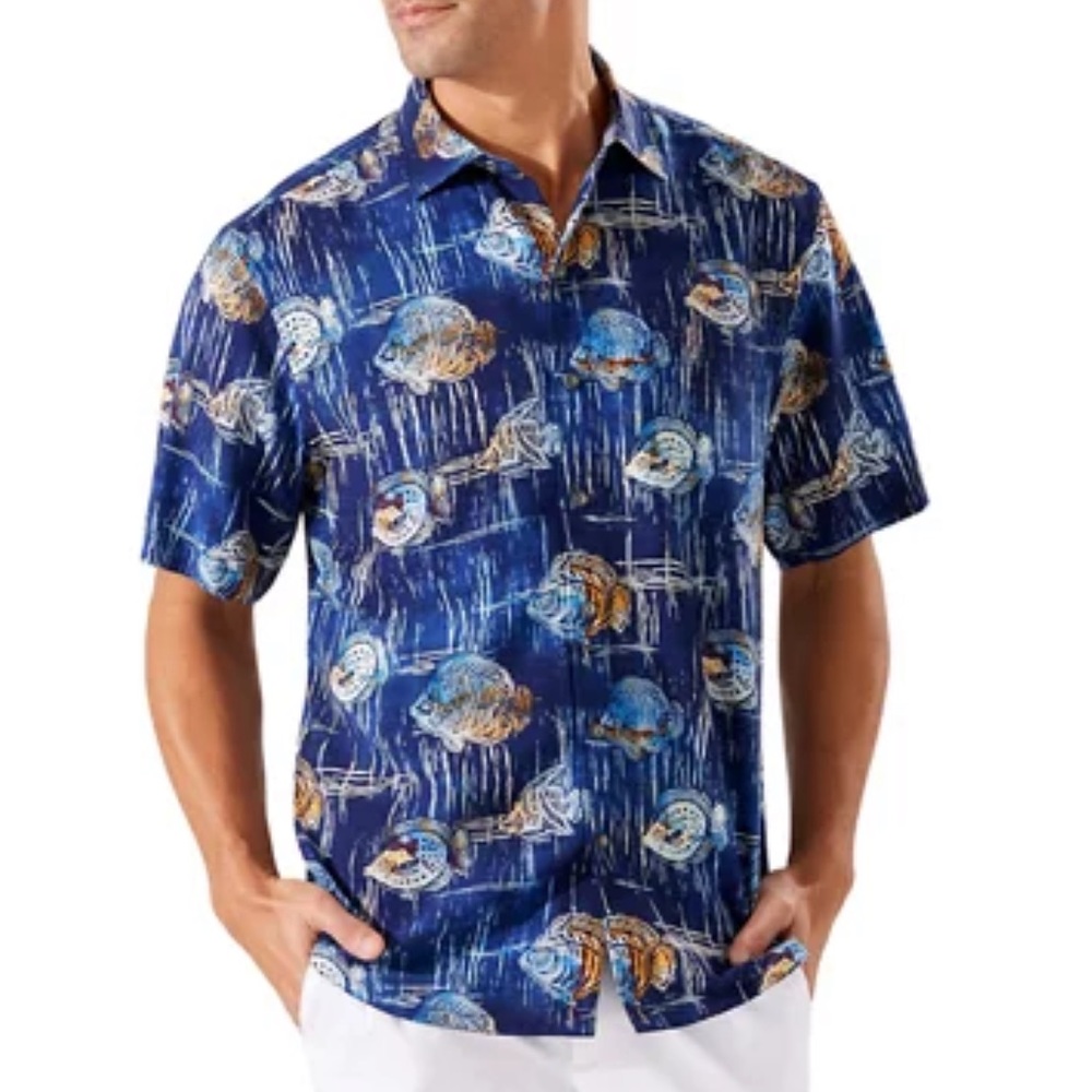 Tommy Bahama Veracruz Cay Seaview Camp Shirt